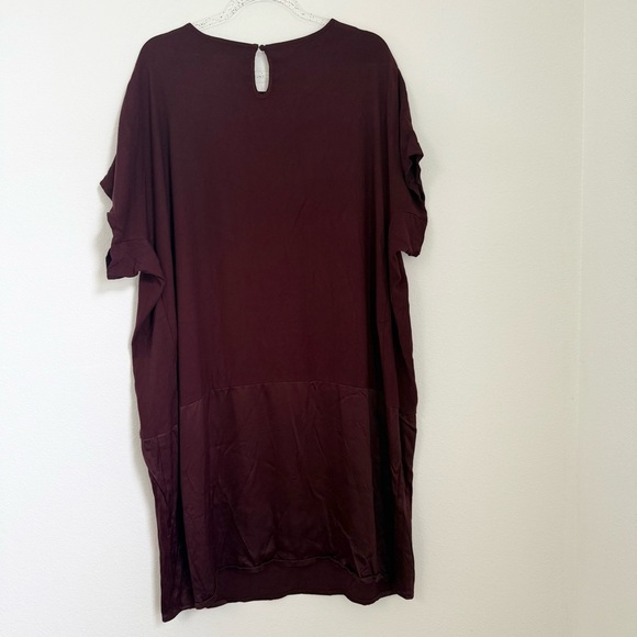 Universal Standards Avenir Double Luxe dress Burgundy Fall Casual Size L / 22-24 - Picture 6 of 10